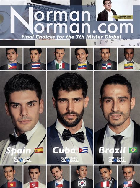 My Final Choices For The 7th Mister Global