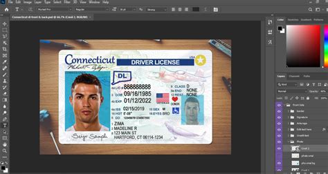 Connecticut Driver License Psd Template New2022 Fakedocshop