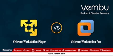 Vmware Workstation Player Vs Vmware Workstation Pro Bdrsuite