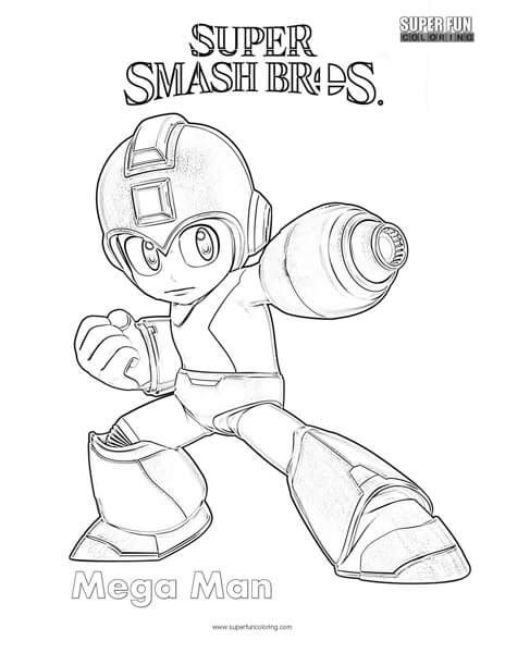 Ultimate quickly became the signature game of the nintendo switch. Mega Man- Super Smash Brothers Coloring Page - Super Fun ...