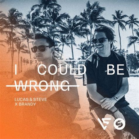 Lucas And Steve X Brandy I Could Be Wrong Original Mix Orange County Edm