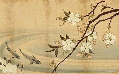 Chinese Flowers Minimalism Japanese Wallpapers Artwork Blossom