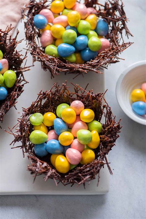 Chocolate Nests With Easter Eggs Feelgoodfoodie