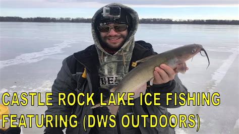 Castle Rock Lake Ice Fishing Featuring Dws Outdoors Youtube