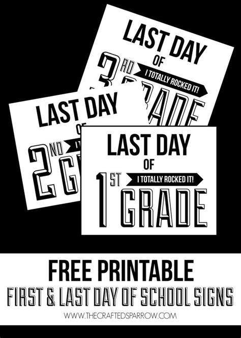 15 First Day Of School Free Printable Signs Frog Prince Paperie