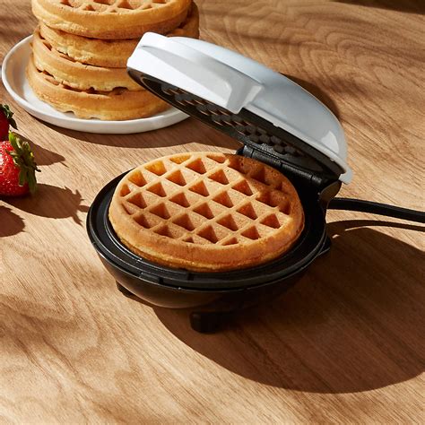 Dash White Mini Waffle Maker Reviews Crate And Barrel