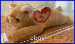Very RARE Authenticated Ty 3rd Gen NIP All Gold Beanie Baby Ty Beanie