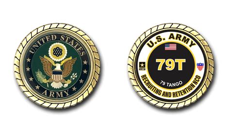 Us Army 79t Recruiting And Retention Nco Mos Challenge Coin Us Army
