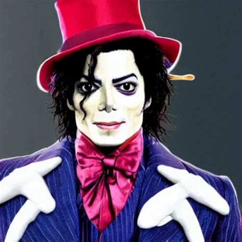 Michael Jackson As Johnny Depp Willy Wonka Futuristic Stable