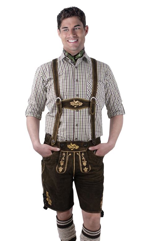 Mens Lederhosen For Oktoberfest Bavarian Traditional Authentic