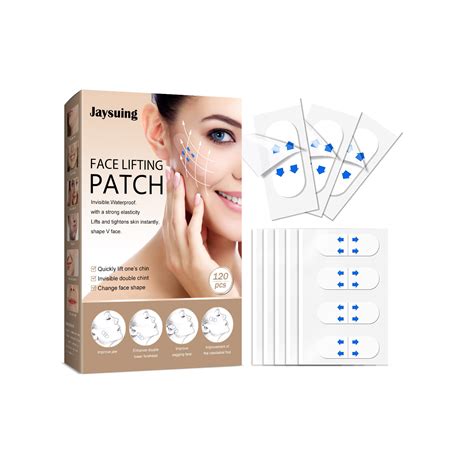 Jaysuing 120pcs Face Lifting Patch Invisible Transparent Thin Face