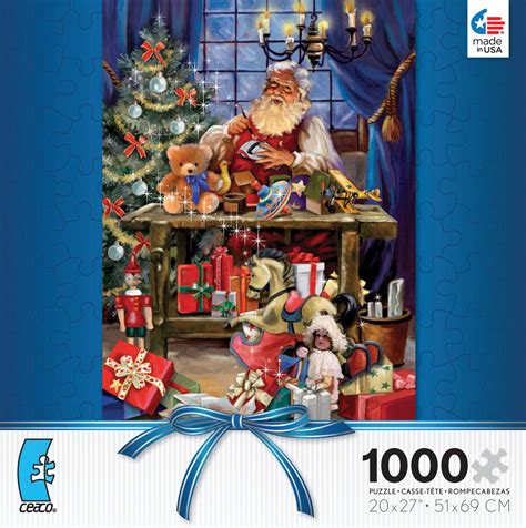 Santas Workshop 1000 Piece Jigsaw Puzzle By Ceaco Christmas Jigsaw