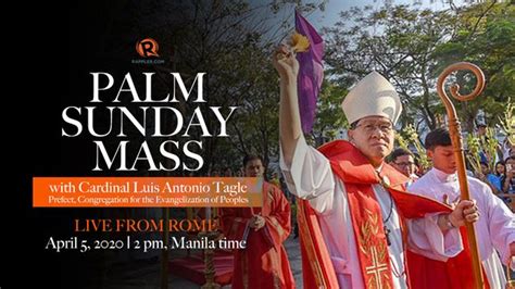 Live Palm Sunday 2020 With Cardinal Tagle