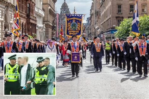 Orange Walk In Glasgow Sees Eight Arrested As Thousands Gather For The