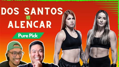 UFC Vegas Rayanne Dos Santos Vs Talita Alencar PREDICTION YouTube