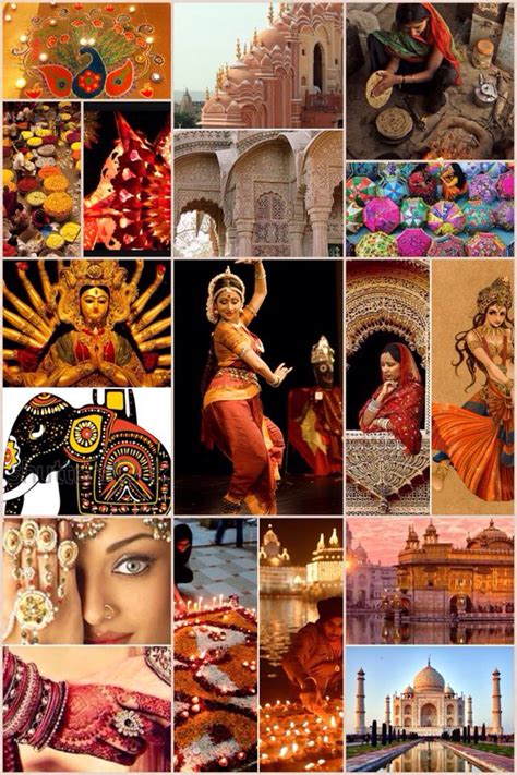 A Little Collage A Made Of The Indian Culture Isnt It Beautiful Yes