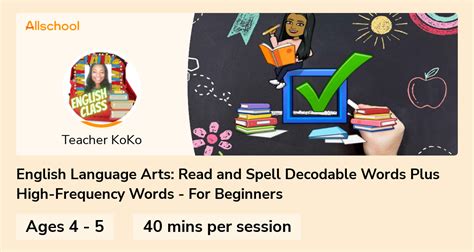 English Language Arts Read And Spell Decodable Words Plus High