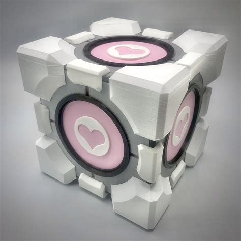 Portal Weighted Storage And Companion Cube By 3d Gloop Download Free