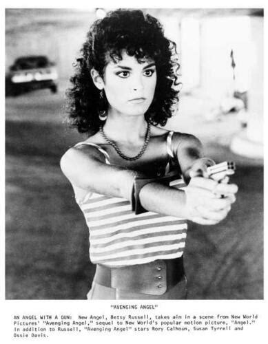 Betsy Russell Great 8x10 Still With Gun From Avenging Angel Y743 Ebay