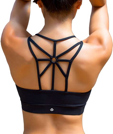 yianna women sports bra padded elastic breathable wireless high impact yoga bras top