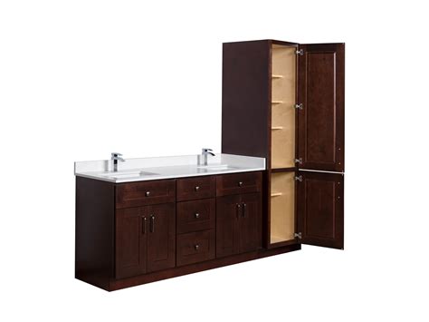 Bathroom vanities with matching linen cabinets january. Broadway Vanities - Wood Bathroom Cabinets - Showroom or ...
