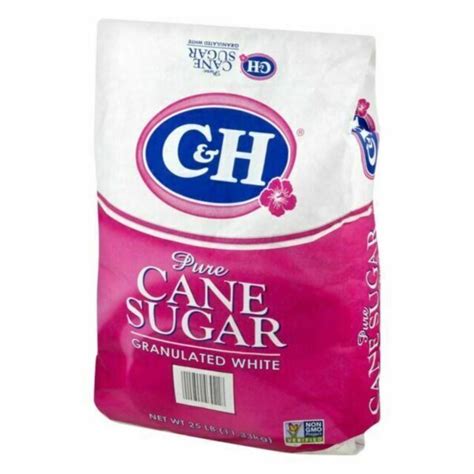 C And H Granulated Sugar 25 Lb Bag Phoenicis Food Supply