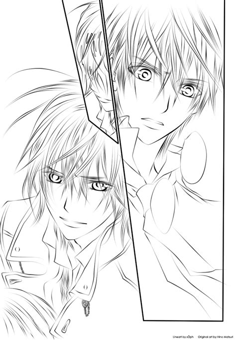 Free printable coloring pages with a wide variety of themes for printing and. Vampire Knight Lineart by Hime-sOph on DeviantArt