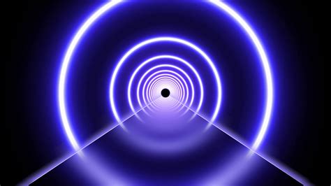 Futuristic Flicker Neon Laser Ring Ultraviolet Fluorescent Light Tunnel