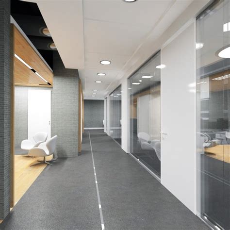 Corridor Of Modern Office Building — Stock Photo © Iegors 113375350