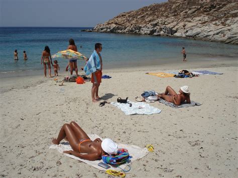 Kapari Beach Mykonos Greece Photo From Agios Ioannis Diakoftis In