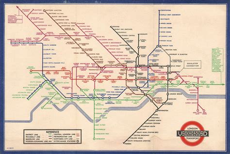 London Underground Transport Railway Map No 2 1936 By Beck Harry C