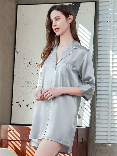 22 Momme Classic Womens Silk Nightshirt