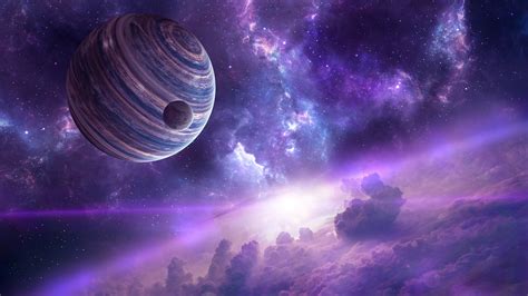 Purple Planet And Purple Space Hd Purple Wallpapers Hd Wallpapers