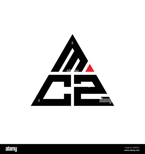 Diseño De Logotipo De Letra Triangular Mcz Con Forma De Triángulo Mcz