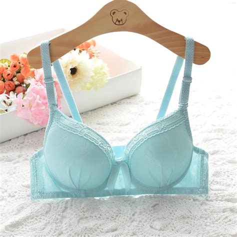women push up bra b cup three quarters 3 4 cup everyday underwire bow striped bras sexy lace