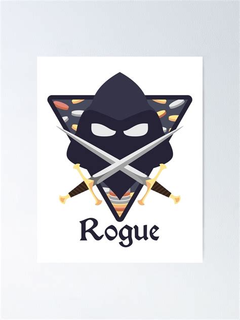 Dandd Rogue Class Sticker Poster By Gartisan Redbubble