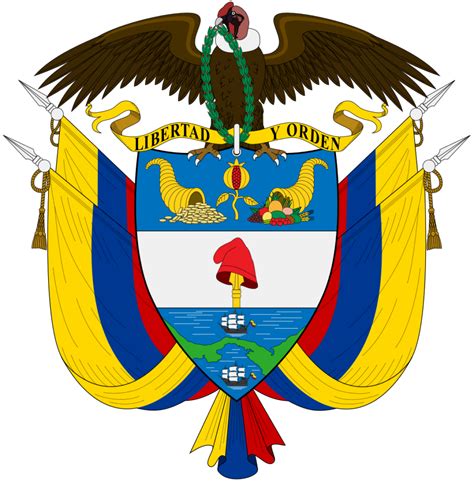 National Emblem Coat Of Arms Of Colombia