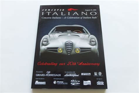Concorso Italiano A Celebration Of Italian Style Celebrating Our 20th