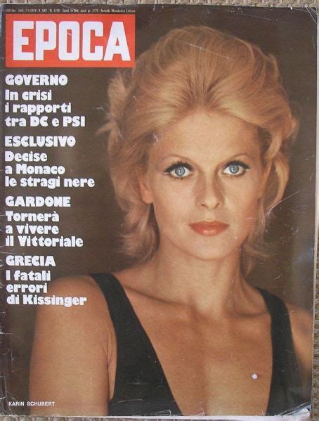 Karin Schubert Magazine Cover Photos List Of Magazine Covers