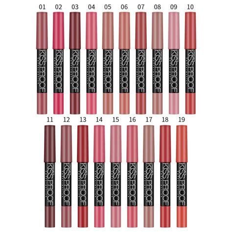 19 Colors Matte Lipstick Pens Waterproof Non Stick Cup Long Lasting