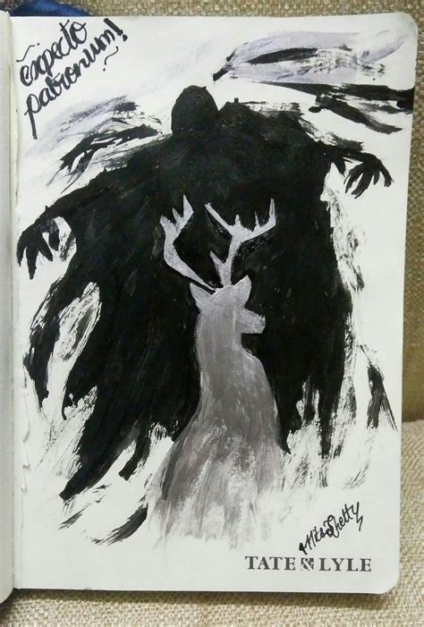 Patronus And A Dementor Painted By Mita Shetty Harry Potter Art