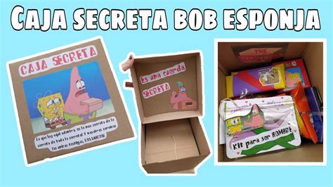 Caja Secreta De Bob Esponja 💛 Regalo Para Mi Novio ️ Youtube