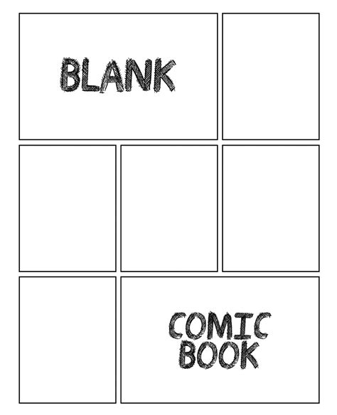 Livres 100 Blank Pages For Creating Graphic Novels Blank Comic Book