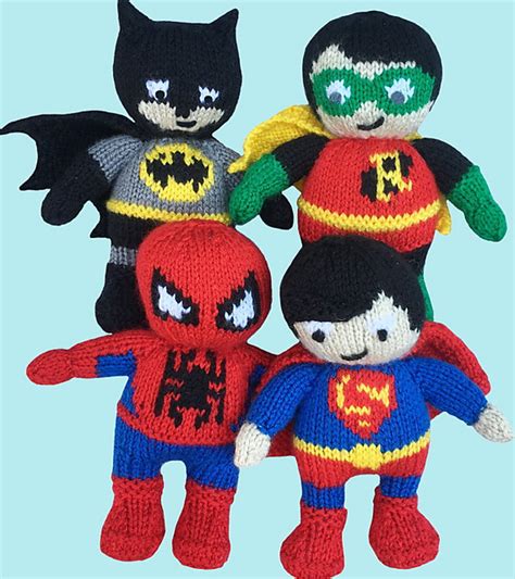 Ravelry Batman Superman Spiderman Robin Soft Toys Pattern By