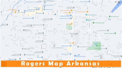 Rogers Arkansas Map