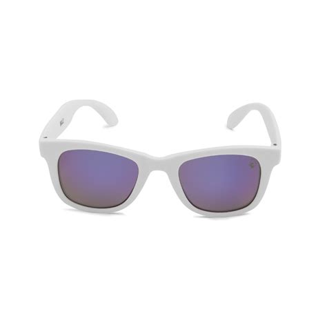 Polarized Sunglasses Bali Matte White And Violet Iridium Lenses