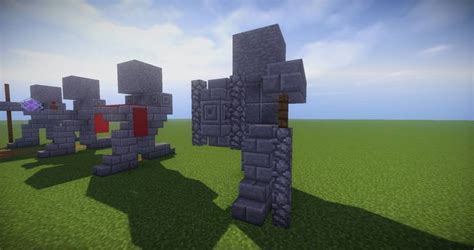 07 Small Kneeling Statues Easy Build For Miencraft Ideas Minecraft