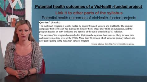 Vce Hhd Potential Health Outcomes Of A Vichealth Funded Project Youtube