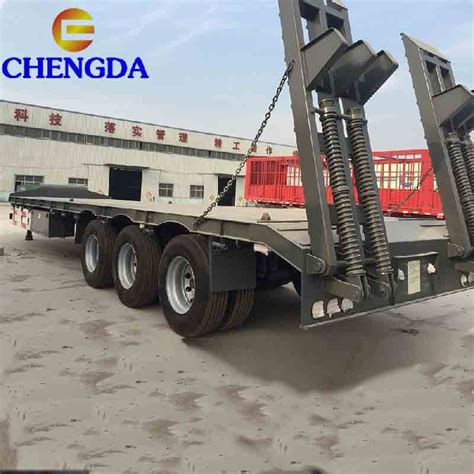 China Lowboy Trailer 55 Ton Manufacturers And Factory Price Sinotruck