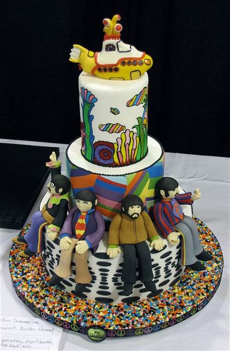 164 Best Beatles Cakes Images On Pinterest Beatles Cake Beatles